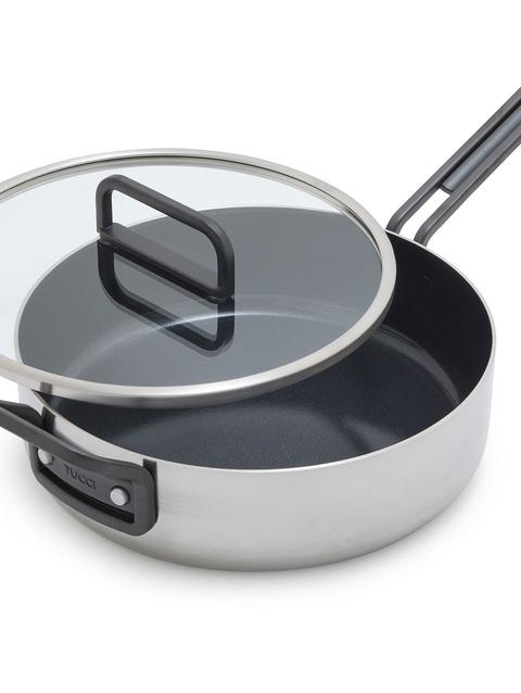 GreenPan Stanley Tucci™ Stainless Steel Ceramic Nonstick 4-Quart Sauté Pan with Lid