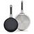 GreenPan Stanley Tucci™ Stainless Steel Ceramic Nonstick 8" & 10" Frypan Set | Black Handles