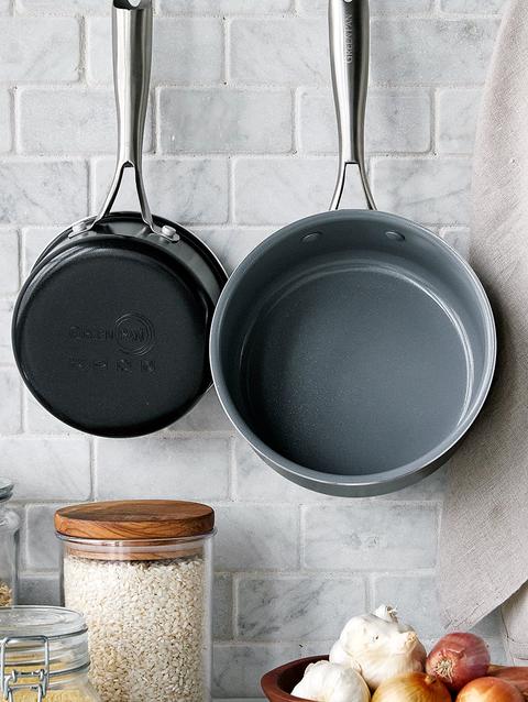 GreenPan Swift Ceramic Nonstick 1-Quart and 2-Quart Saucepan Set