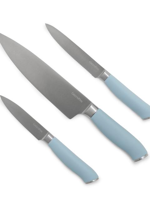 GreenPan Titanium Cutlery 3-Piece Knife Set | Blue Haze