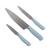 GreenPan Titanium Cutlery 3-Piece Knife Set | Blue Haze