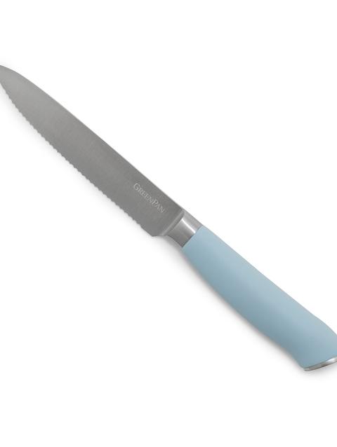 GreenPan Titanium Cutlery 5" Serrated Utility Knife | Blue Haze