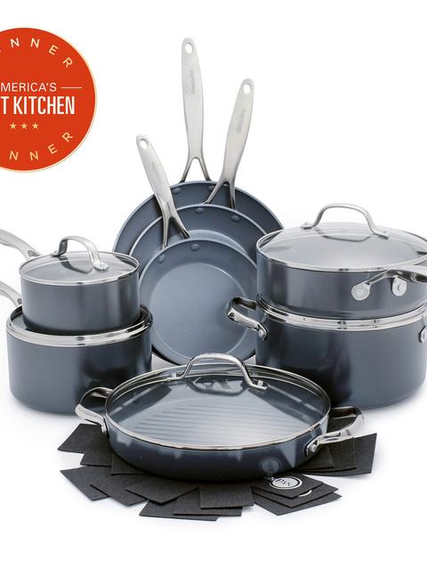 GreenPan Valencia Pro Ceramic Nonstick 13-Piece Cookware Set