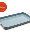 GreenPan Valencia Pro Ceramic Nonstick 18" x 11" Double Burner Griddle