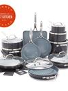 GreenPan Valencia Pro Ceramic Nonstick 19-Piece Cookware Set