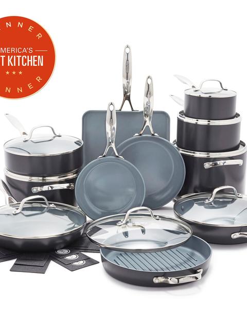 GreenPan Valencia Pro Ceramic Nonstick 19-Piece Cookware Set