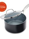 GreenPan Valencia Pro Ceramic Nonstick 2-Quart Saucepan with Lid