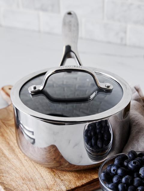 GreenPan Valencia Pro Stainless Steel 1.5-Quart Saucepan with Lid