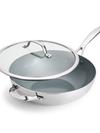 GreenPan Valencia Pro Stainless Steel 12" Wok with Lid