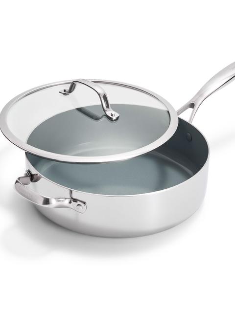 GreenPan Valencia Pro Stainless Steel 5-Quart Sauté Pan with Lid