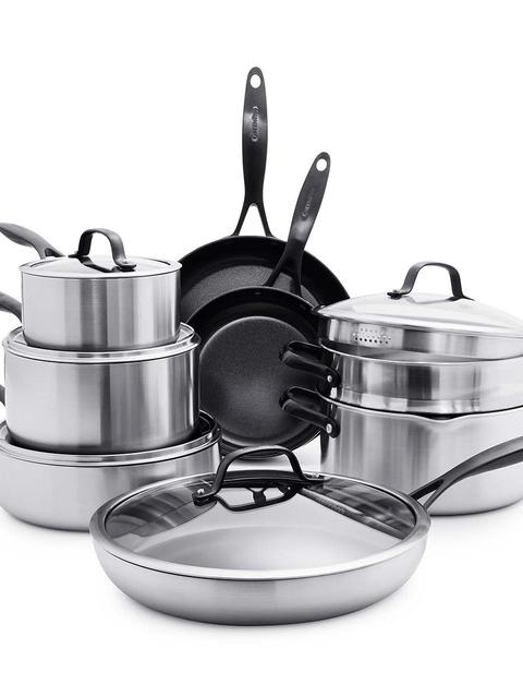 GreenPan Venice Pro Noir Ceramic Nonstick 13-Piece Cookware Set